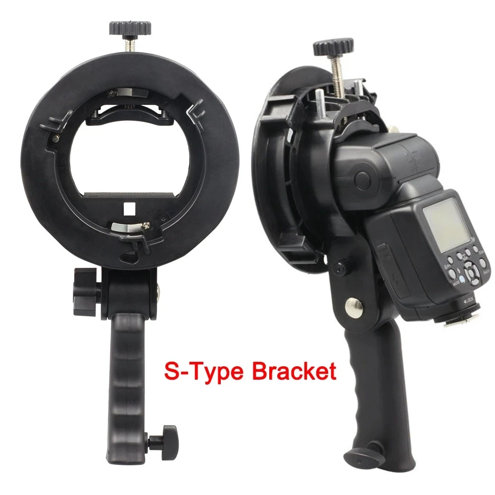Beauty Dish Softbox - S-Type Bracket Handheld Grip Bowens S