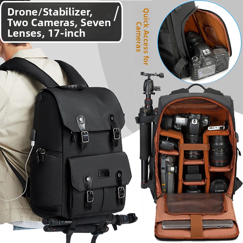 Photography Camera - Professional DSLR Camera Bag Backpack Large