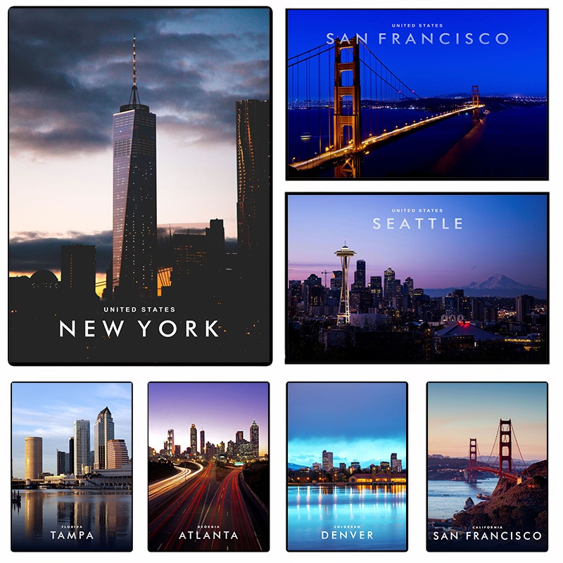 Photography By - Americana Wall Art Canvas Print New