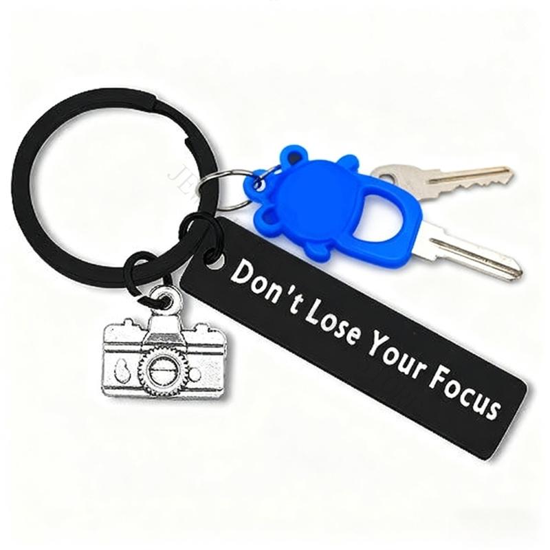 Photography Yellow Light - R7UF Stainless Steel Camera Keychain Vintage