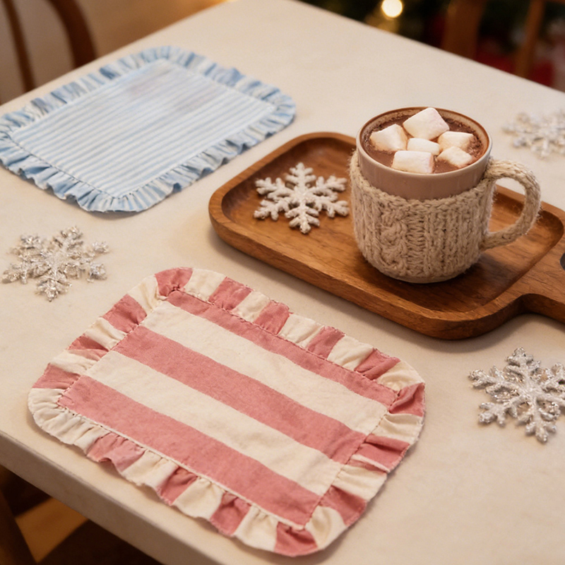 NEW Minimalist Stripe Ruffle P - Photography Coffee 评论和价格