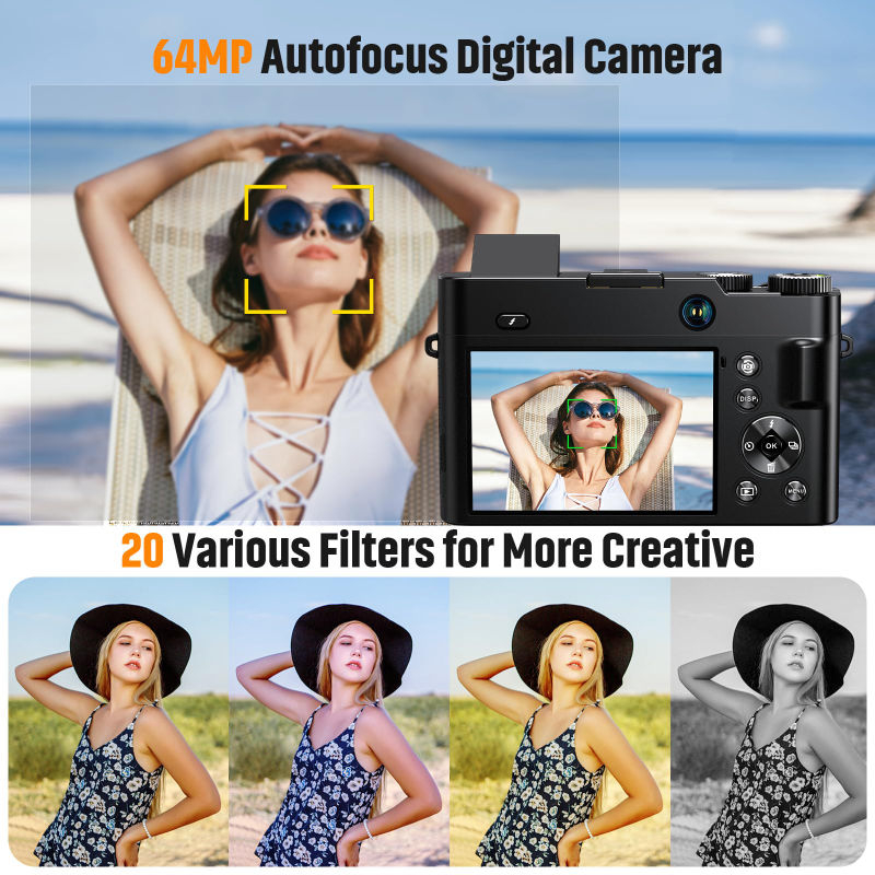 4K Digital Camera 64MP Photogr - Photography Nature Images 评论和价格