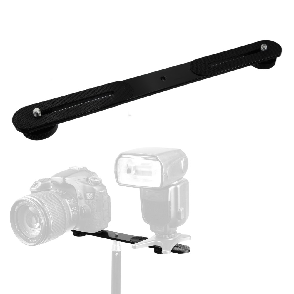 Dual Flash Bracket 1/4'' Screw - Hot Shoe Adapter 评论和价格