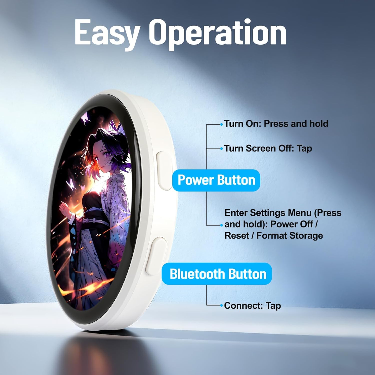 Smart Dynamic Anime Badge Pin  - Photography Grid 评论和价格