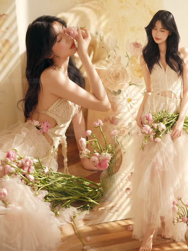 Dreamy Fairy Lace Off-Shoulder - Photography Yellow Light 评论和价格