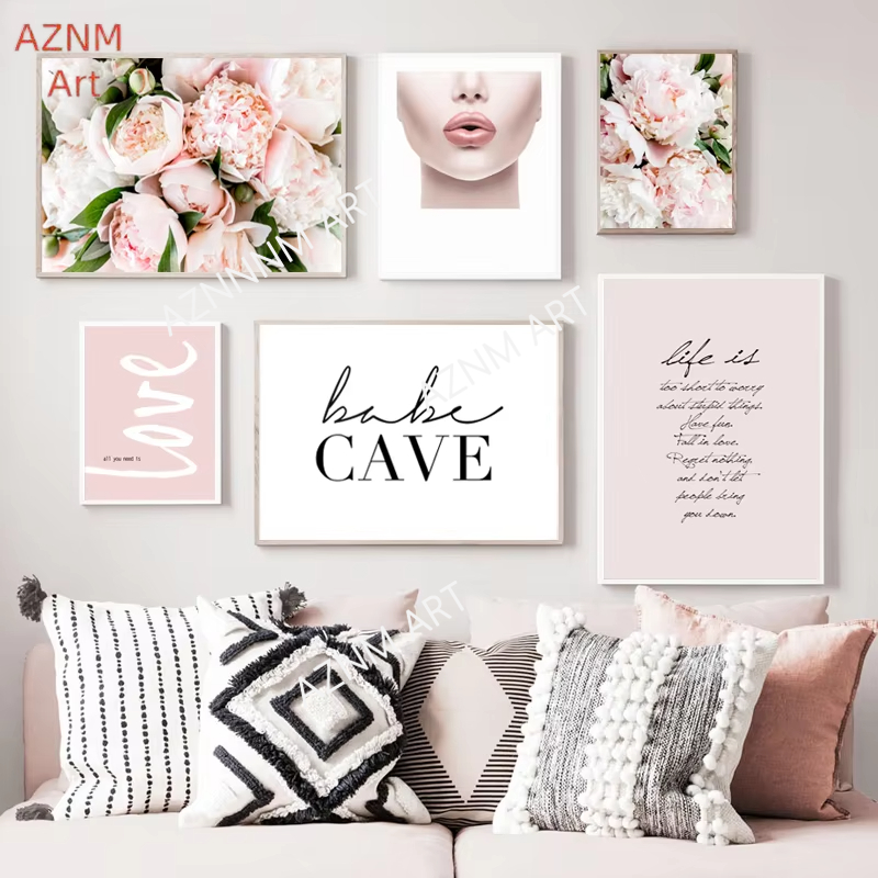 Gallery Wall Art Pictures Pink - Photography Fashion 评论和价格