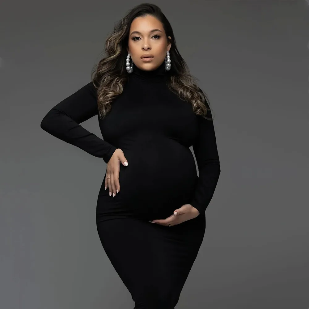 Black Skinny Dress Maternity P - Photography Club 评论和价格