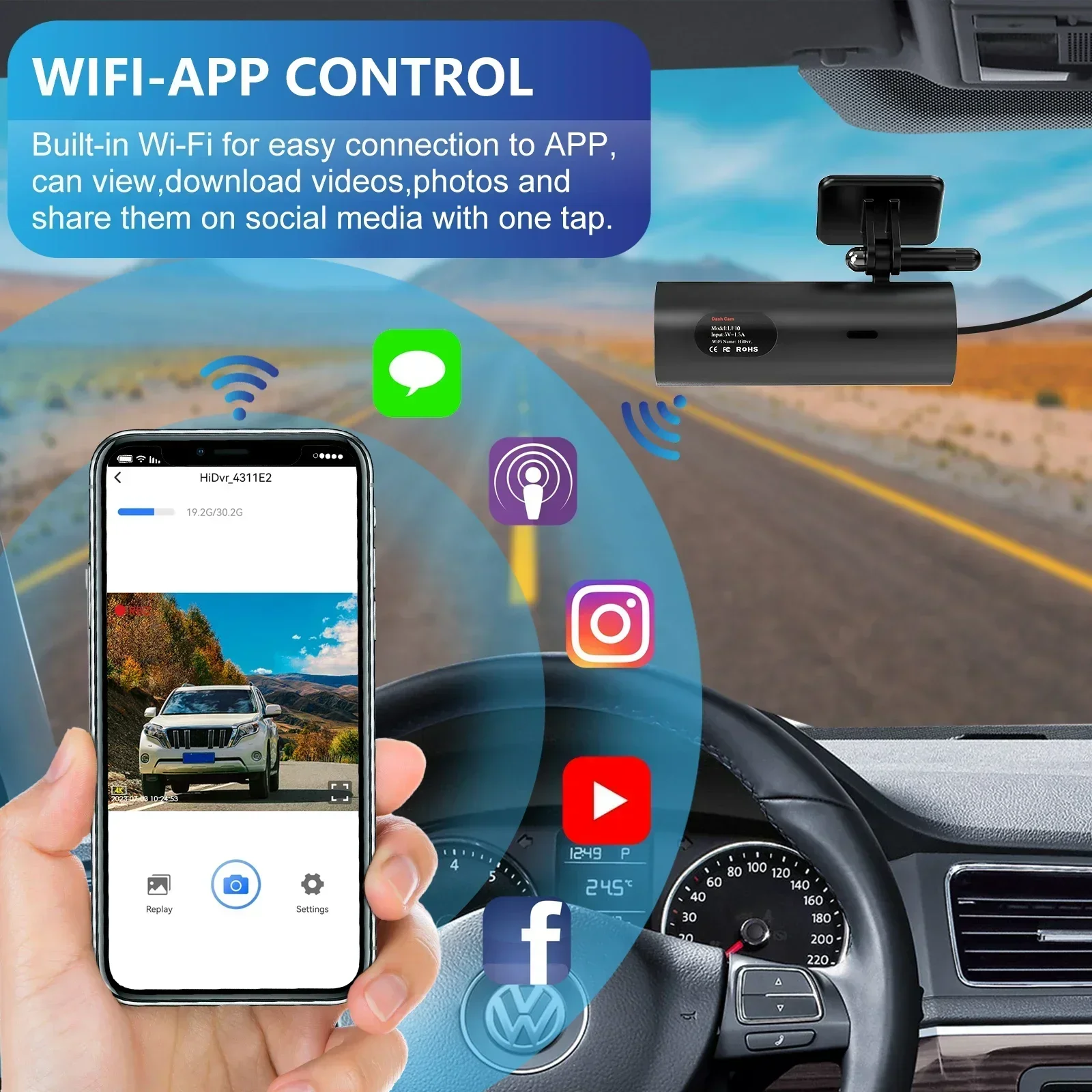 2K Car Dash Cam DVR Recorder A - Xiaomi Photography Kit 评论和价格