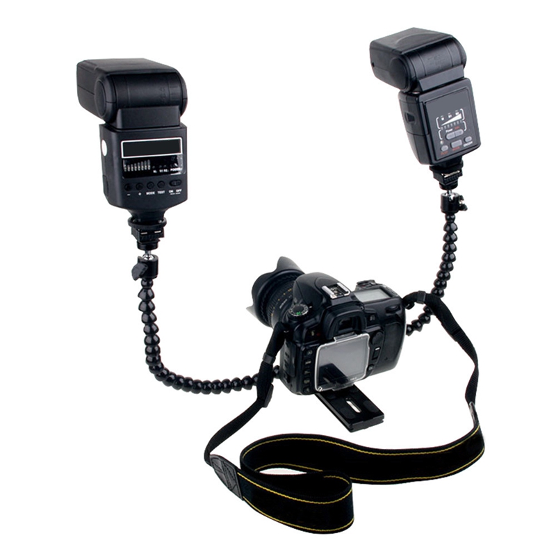 Flexible Dual Arm Hot Shoe Fla - Hot Shoe Adapter 评论和价格