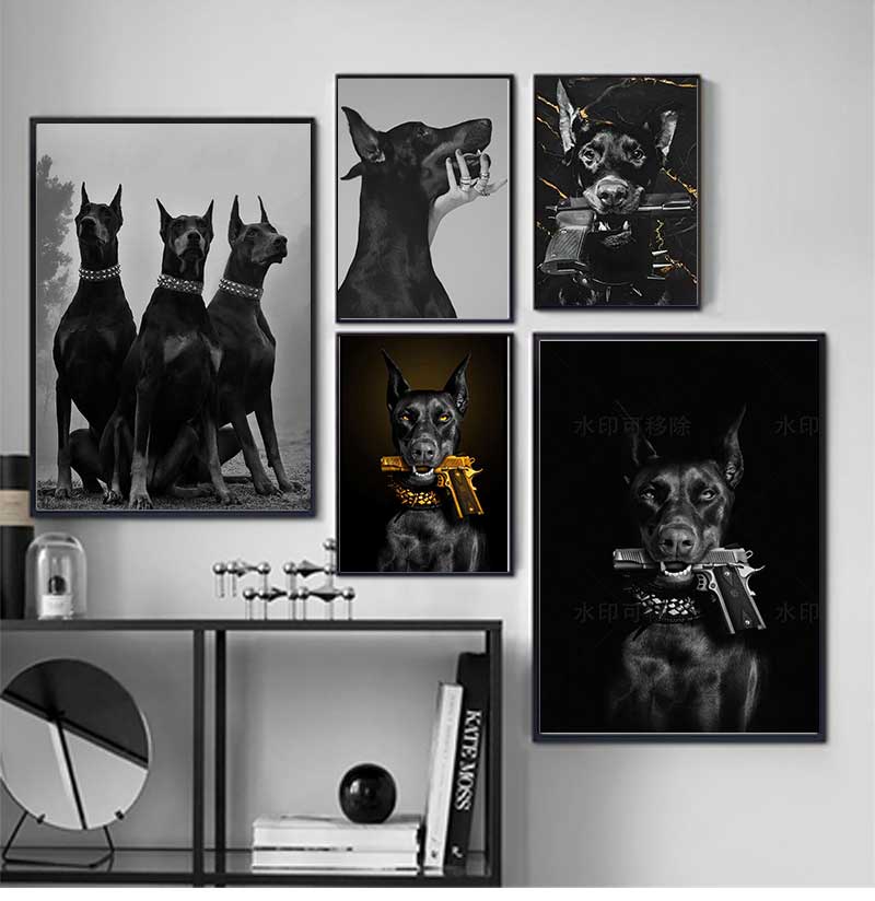 Modern Fashion Black Doberman  - Photography Fashion 评论和价格