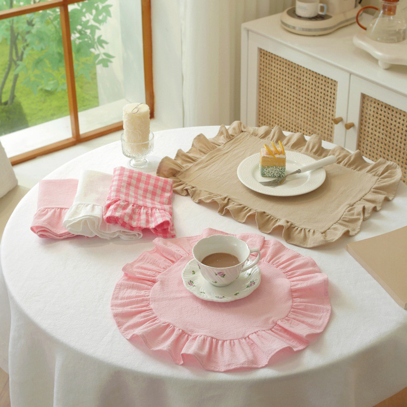 Minimalist Stripe Ruffle Place - Photography Coffee 评论和价格