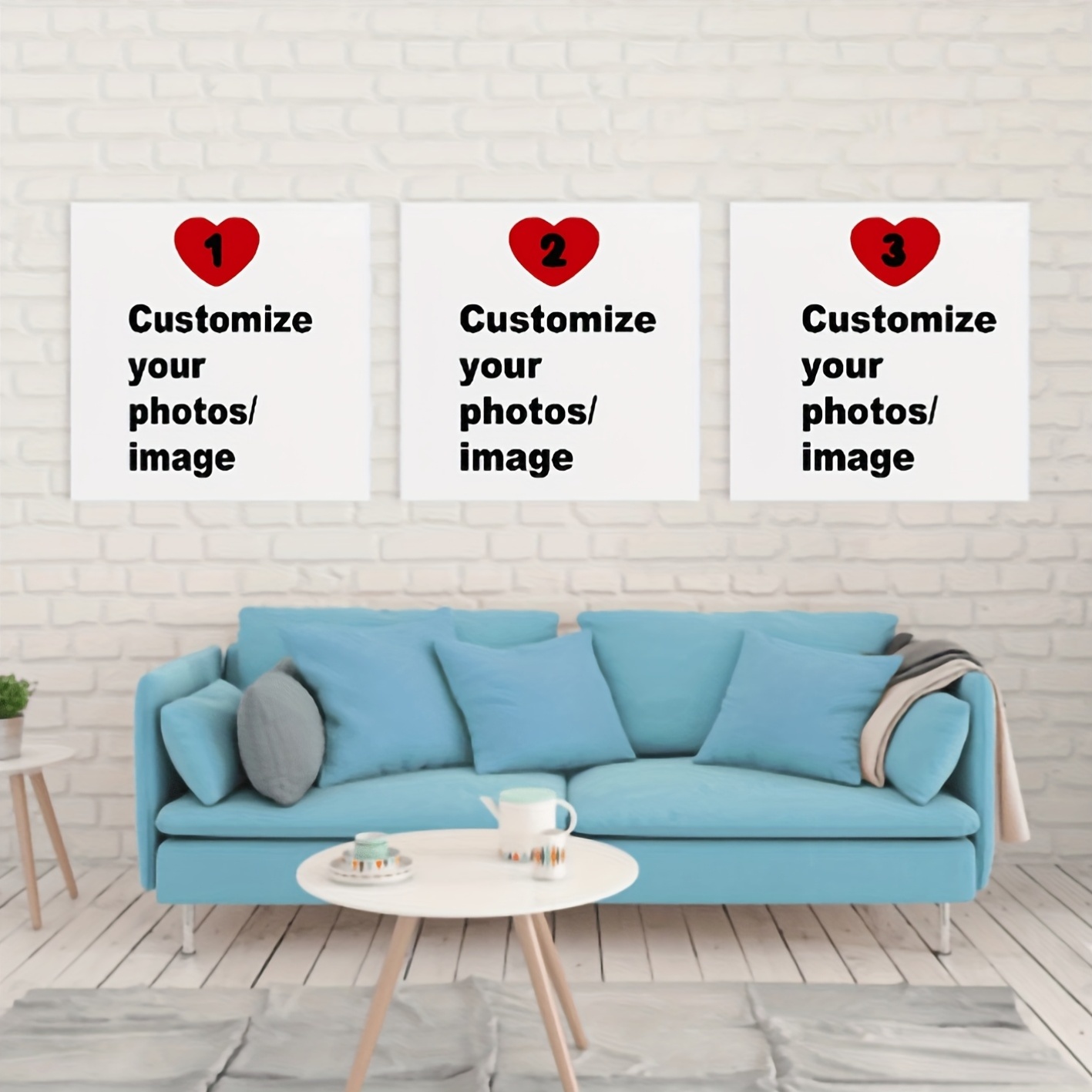 3pcs/set Custom Square Canvas  - Photography Object 评论和价格