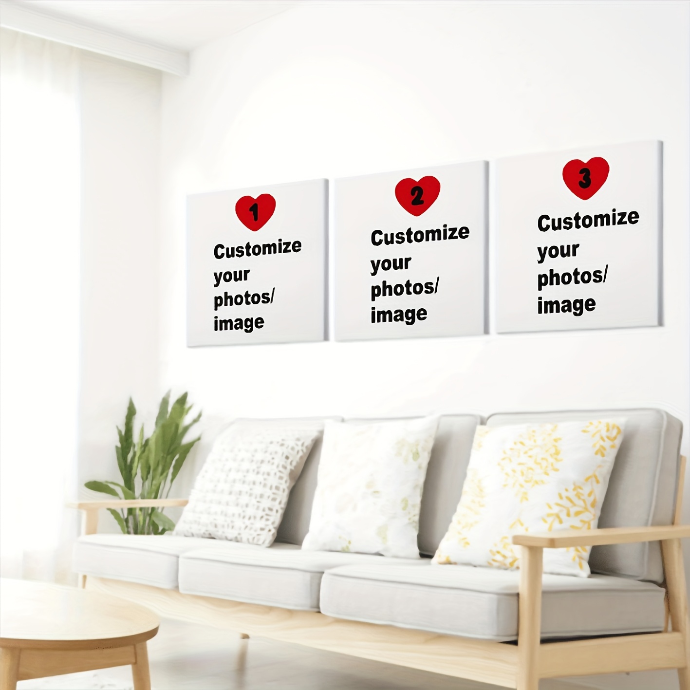 3pcs/set Custom Square Canvas  - Photography Object 评论和价格