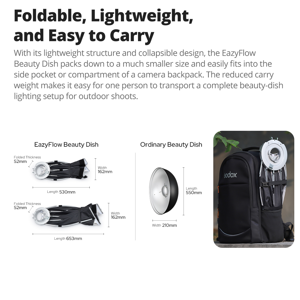 New Godox EazyFlow Beauty Dish - Beauty Dish Softbox 评论和价格