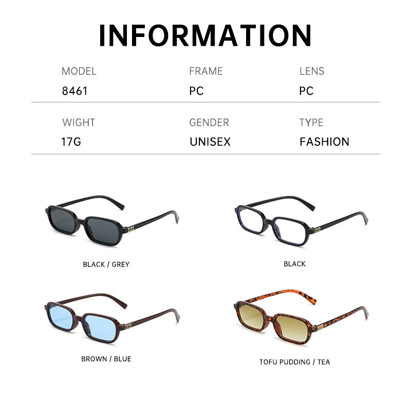 New Small Square Frame Sunglas - Photography Fashion 评论和价格