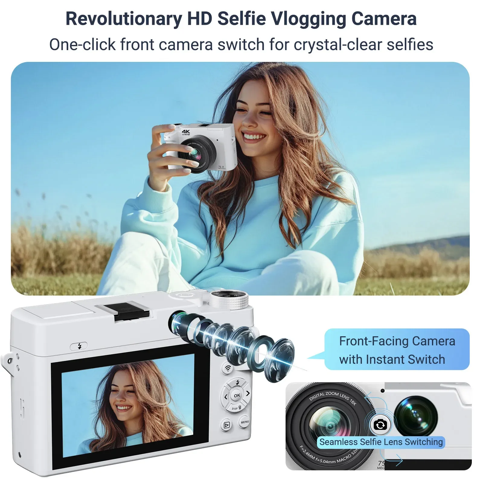 4K HD Digital Camcorder Dual C - Photography Nature Images 评论和价格