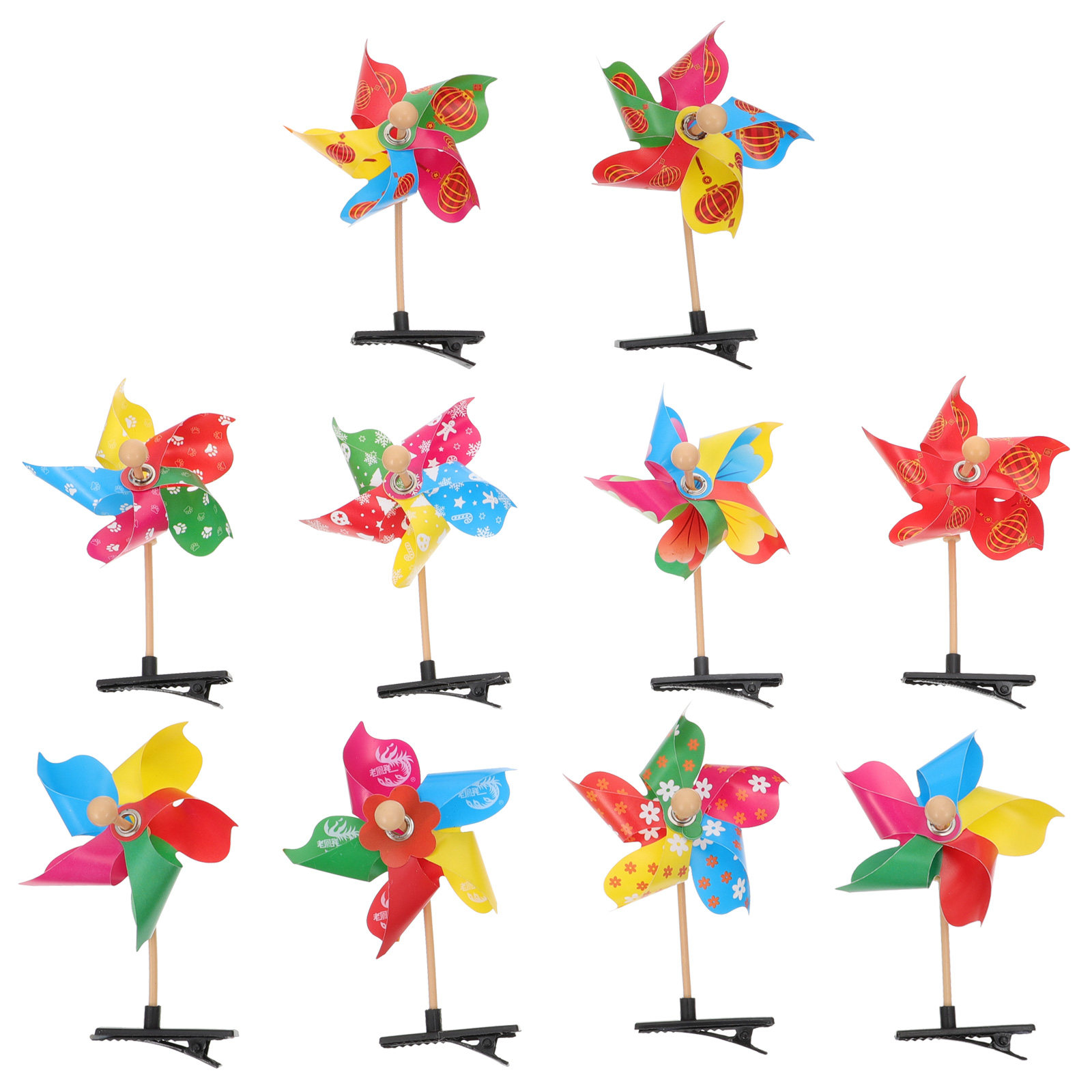 20Pcs Decorative Windmill Hair - Photography Contest 评论和价格