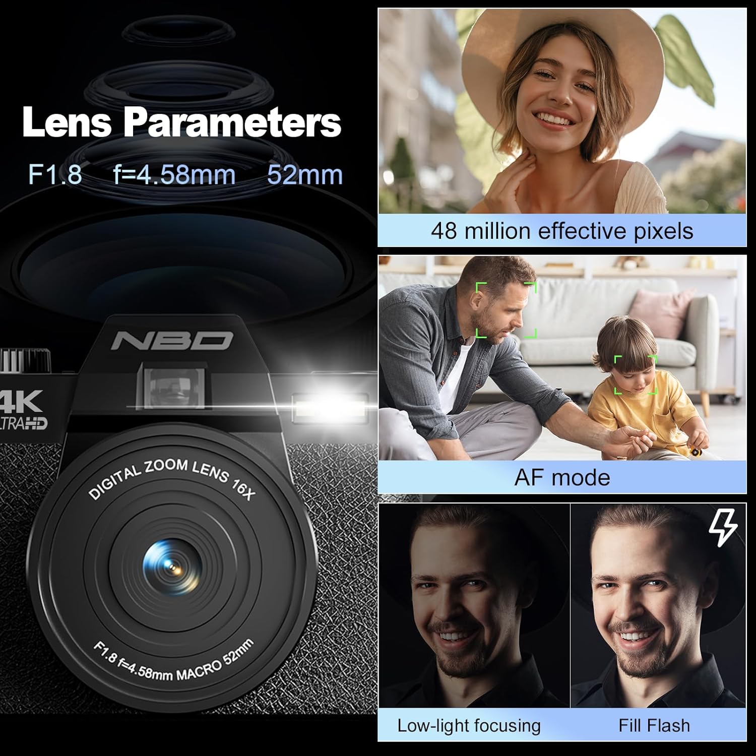 NBD 4K Digital Cameras for Pho - Photography Nature Images 评论和价格
